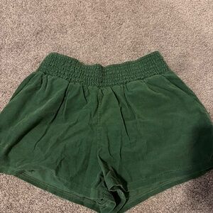 Green corduroy Shorts